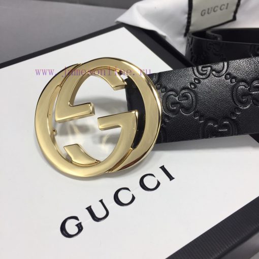 G U C C I original leather embossed lining with calf leather sole, double G premium buckle w mvao12jq - Image 9