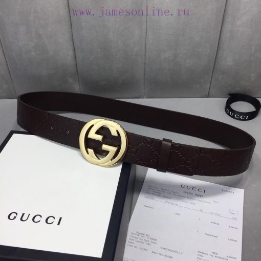 G U C C I original leather embossed lining with calf leather sole, double G premium buckle w zvhxa7cs