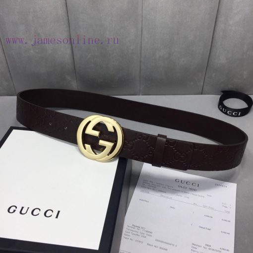 G U C C I original leather embossed lining with calf leather sole, double G premium buckle w zvhxa7cs - Image 2