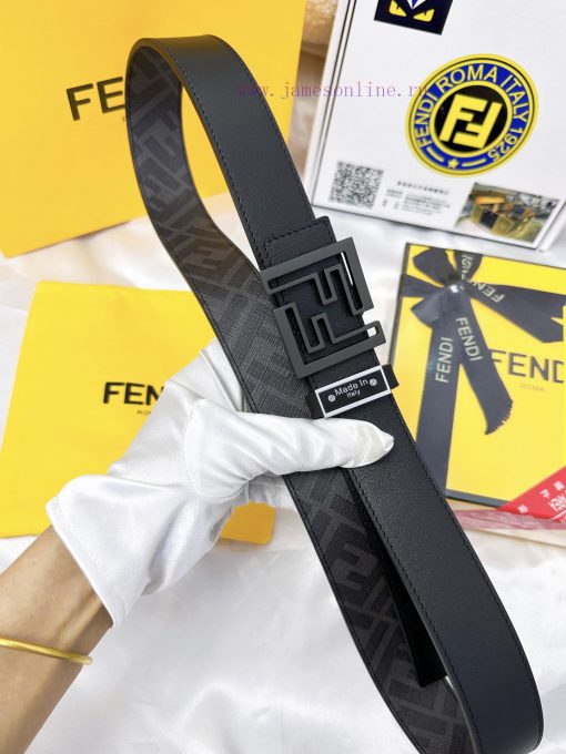 Belt FENDI Fendi ReproductionThe waistband is made of 100% cowhide, ensuring a double-layer 6zokderm - Image 8