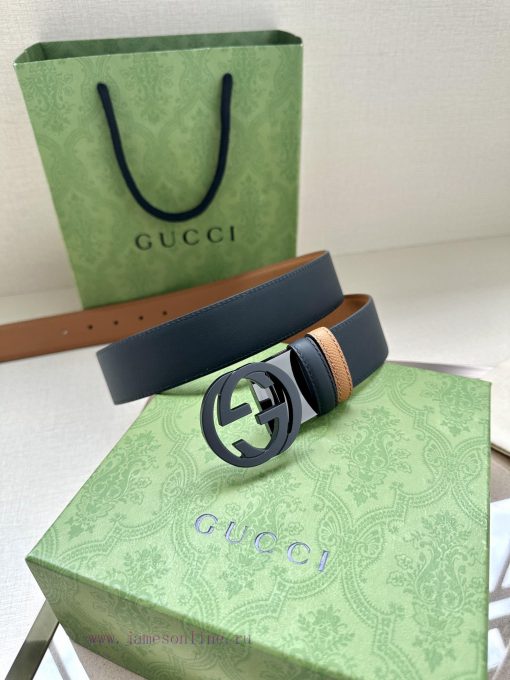 The width of the GUCCI series is 4.0cm, and the iconic double G steel buckle logo has been r au13eife - Image 4