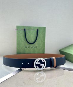The width of the GUCCI series is 4.0cm, and the iconic double G steel buckle logo has been r tohj3elf