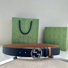 The width of the GUCCI series is 4.0cm, and the iconic double G steel buckle logo has been r qrrt6c0q