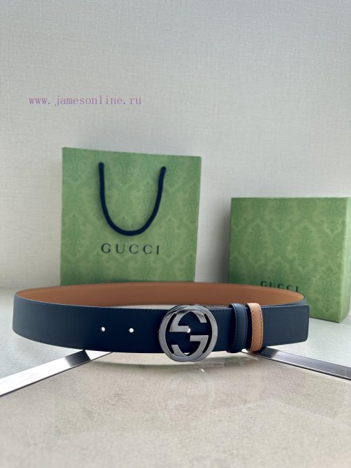 The width of the GUCCI series is 4.0cm, and the iconic double G steel buckle logo has been r qrrt6c0q - Image 2