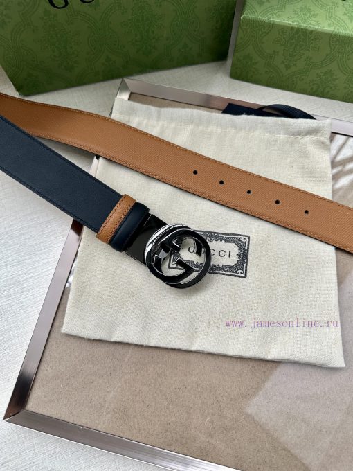 The width of the GUCCI series is 4.0cm, and the iconic double G steel buckle logo has been r qrrt6c0q - Image 5