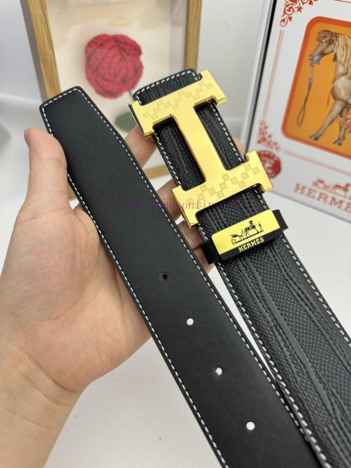 Hermes Hermès  Material: Leather Belt with 100% Head Layer. The leather belt is guaranteed t daykd3pi - Image 9