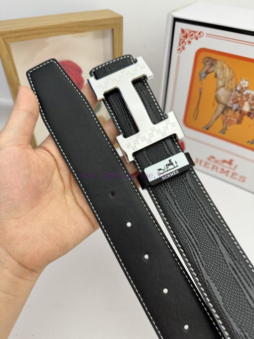 Hermes Hermès  Material: Leather Belt with 100% Head Layer. The leather belt is guaranteed t sav88uvf - Image 9