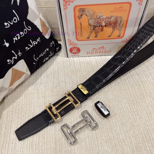 Hermes Hermès Material: Leather Belt with 100% Head Layer. The leather belt is guaranteed to h76pb6l5 - Image 2