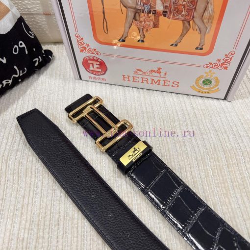Hermes Hermès Material: Leather Belt with 100% Head Layer. The leather belt is guaranteed to mwf289bi - Image 8