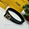 FENDL 40MM wide double-sided original calf leather with a single ruthenium palladium plated yb0mhjww