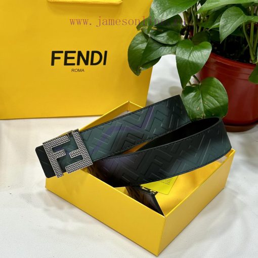FENDL 40MM wide double-sided original calf leather with a single ruthenium palladium plated 65ti8qmx - Image 6