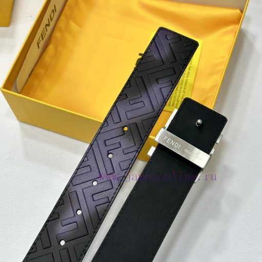 FENDL 40MM wide double-sided original calf leather with a single ruthenium palladium plated 65ti8qmx - Image 9
