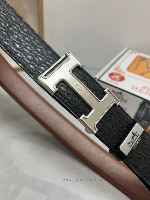Hermes Hermès  Material: Leather Belt with 100% Head Layer. The leather belt is guaranteed t jilk80aa - Image 7