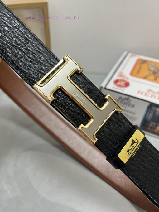 Hermes Hermès  Material: Leather Belt with 100% Head Layer. The leather belt is guaranteed t w019o3uv - Image 7