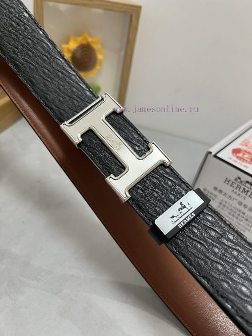 Hermes Hermès  Material: Leather Belt with 100% Head Layer. The leather belt is guaranteed t jilk80aa - Image 8