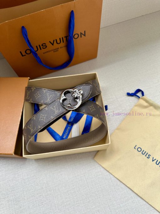 3.0-wide LV Flowergram Round double-sided belt interprets Louis Vuitton's classic elements f 9atfpqvu - Image 5