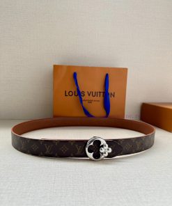 3.0-wide LV Flowergram Round double-sided belt interprets Louis Vuitton's classic elements f 1bq5v5bp