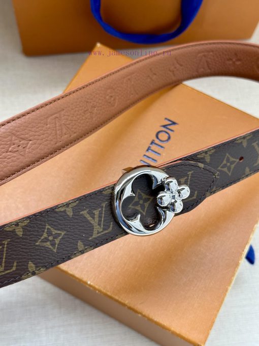 3.0-wide LV Flowergram Round double-sided belt interprets Louis Vuitton's classic elements f 1bq5v5bp - Image 3