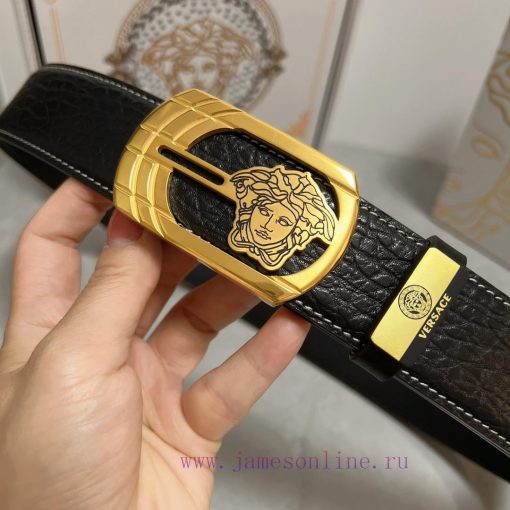 Versace. VersaceMaterial: Leather Belt with 100% Head Layer. The leather belt is guaranteed mz5fj0qa - Image 5