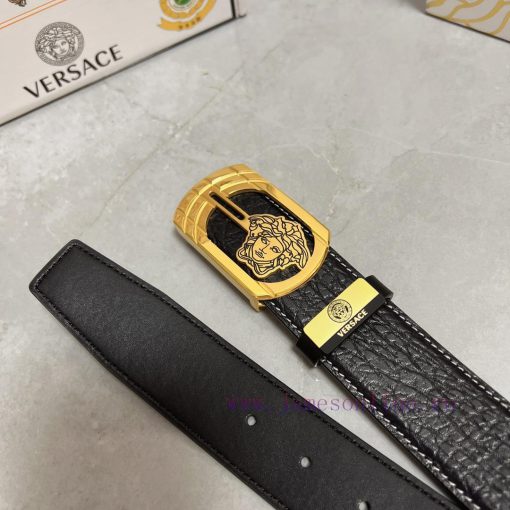 Versace. VersaceMaterial: Leather Belt with 100% Head Layer. The leather belt is guaranteed mz5fj0qa - Image 9