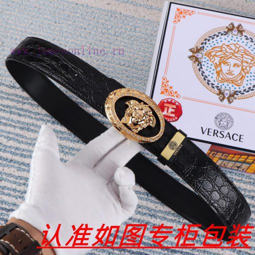 Versace. VersaceThe material is made of 100% top layer cowhide, ensuring that 24k pure steel n1f4a96g - Image 6
