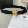 P Width 4.0cm Versace This canvas patterned leather waistband is adorned with the iconic Ver pdtfzn1q