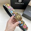 Width 4.0cm Versace This Palazzo belt is made of cowhide fabric and adorned with Le Pop Clas 1kv4q2vm