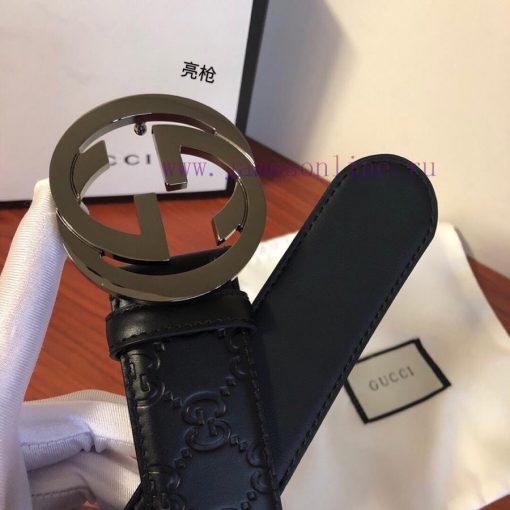 Comes with a complete set of GUCCI Italian made classic double G embossed imported cowhide b khek78wu - Image 2