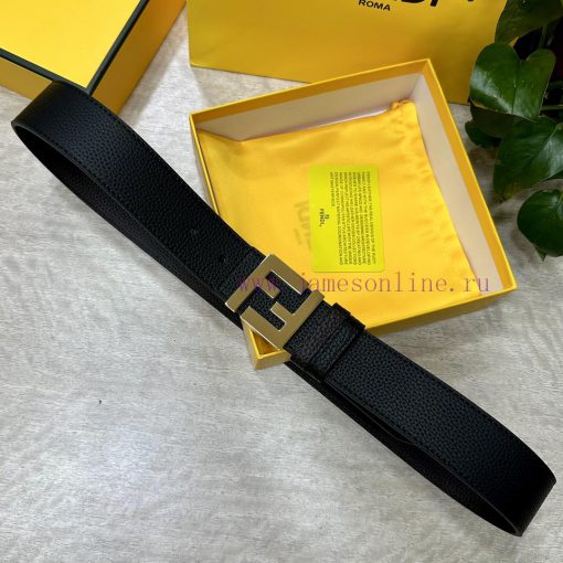FENDL 40MM wide double-sided original calf leather with a single ruthenium palladium plated qxxyfhji - Image 4
