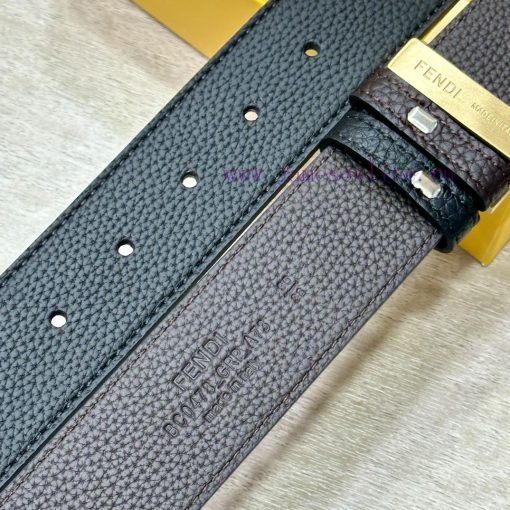 FENDL 40MM wide double-sided original calf leather with a single ruthenium palladium plated qxxyfhji - Image 6