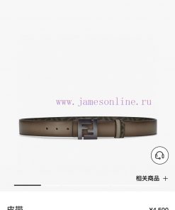 FENDI FendiFull set of the same width 4.0CM double ring front and back waist belt FF nail bu fk6yncfm