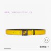 FENDI FendiFull set of the same width 4.0CM double ring front and back waist belt FF nail bu cvaa3tvk