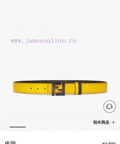 FENDI FendiFull set of the same width 4.0CM double ring front and back waist belt FF nail bu cvaa3tvk