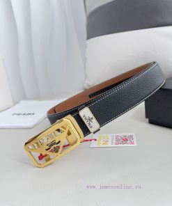 Prada. Prada Belt Automatic BeltAutomatic belt, classic pure steel material automatic buckle bq6dc64a