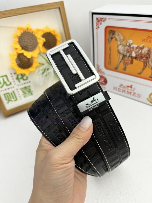 Hermes Hermès  Material: Leather Belt with 100% Head Layer. The leather belt is guaranteed t 3cu2als5 - Image 3