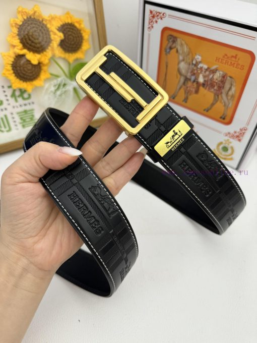 Hermes Hermès  Material: Leather Belt with 100% Head Layer. The leather belt is guaranteed t e9cz68xd - Image 5