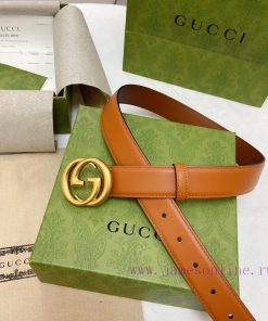 This leather belt from GUC~CI is paired with a classic G buckle, and its appearance is inspi 0hwhhojh