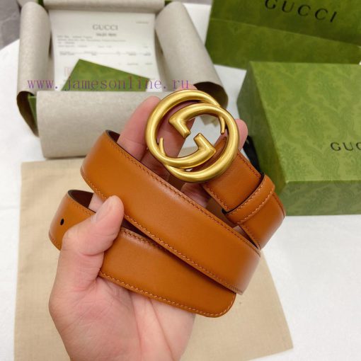 This leather belt from GUC~CI is paired with a classic G buckle, and its appearance is inspi 0hwhhojh - Image 5