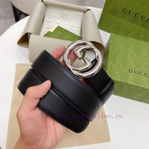 This leather belt from GUC~CI is paired with a classic G buckle, and its appearance is inspi js2rrl8j - Image 5