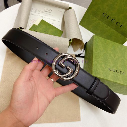 This leather belt from GUC~CI is paired with a classic G buckle, and its appearance is inspi mh6ckn7b - Image 7