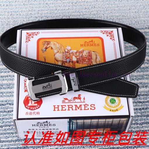 Men's belt HermesMen's leather belt is made of 100% head layer cowhide, ensuring that the 24 ngpsjwv7 - Image 3