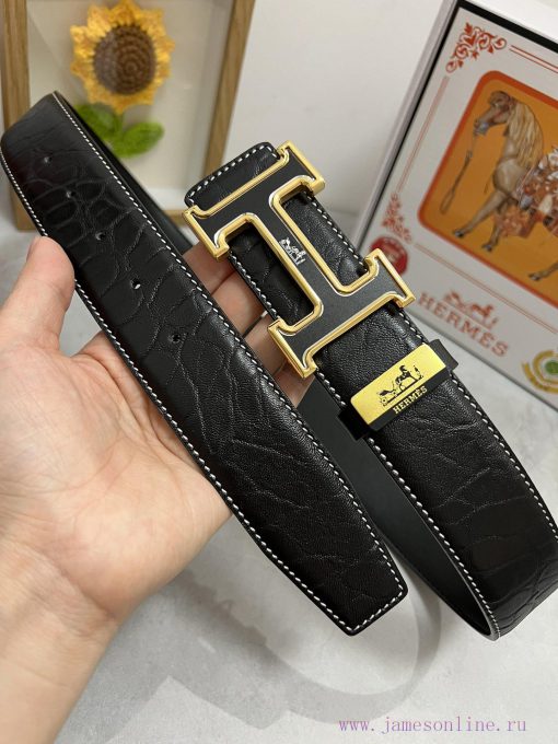Hermes Hermès  Material: Leather Belt with 100% Head Layer. The leather belt is guaranteed t 1xx8tx2o - Image 3