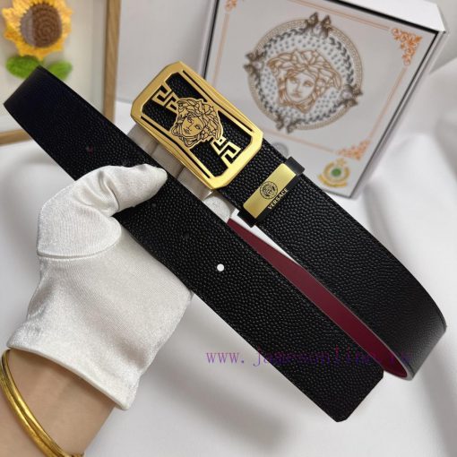 Versace. VersaceMaterial: Leather Belt with 100% Head Layer. The leather belt is guaranteed 0w3t5hxm - Image 8