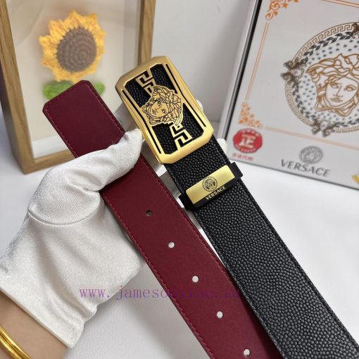 Versace. VersaceMaterial: Leather Belt with 100% Head Layer. The leather belt is guaranteed 0w3t5hxm - Image 10