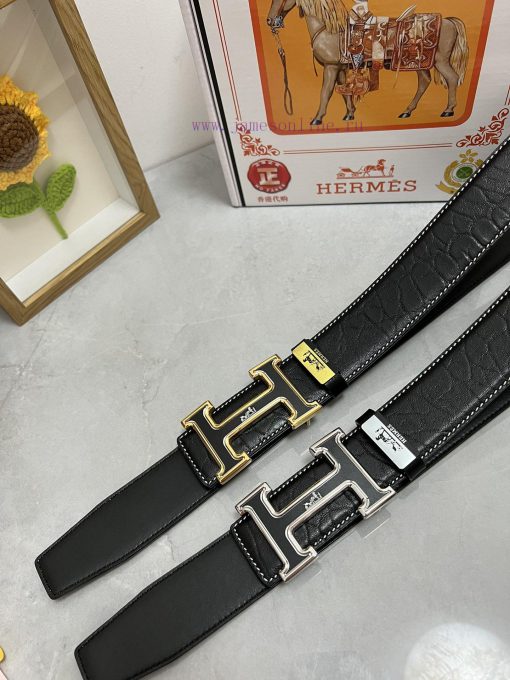 Hermes Hermès  Material: Leather Belt with 100% Head Layer. The leather belt is guaranteed t i64mrgsw - Image 10