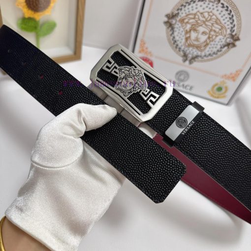Versace. VersaceMaterial: Leather Belt with 100% Head Layer. The leather belt is guaranteed 9dmpfife - Image 4