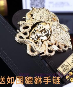 Belt Versace Ver…Belt made of 100% head layer cowhide, double-sided lychee pattern, ensuring xqspf3gy