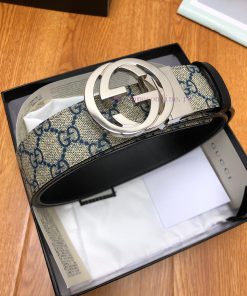 Gucci fabric, lined with a top layer of calf leather sole Paired with a rotating buckle Cust 30k3sq5i