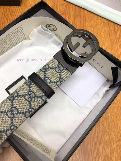 Gucci fabric, lined with a top layer of calf leather sole Paired with a rotating buckle Cust 3jc9ra59 - Image 9