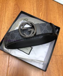 Gucci fabric, lined with a top layer of calf leather sole Paired with a rotating buckle Cust 6os7vmw1